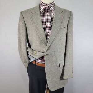 Joe Namath Men's Tweed Sport Coat Blazer Two Button Multicolor Acrylic Wool 44L